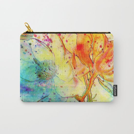 bright floral Carry-All Pouch