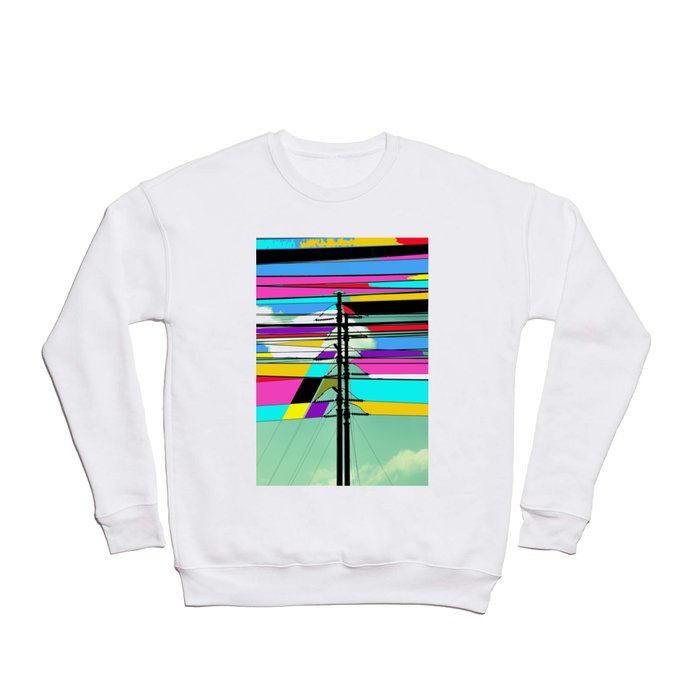 COLLAGE DIGITAL COLORFUL Crewneck Sweatshirt