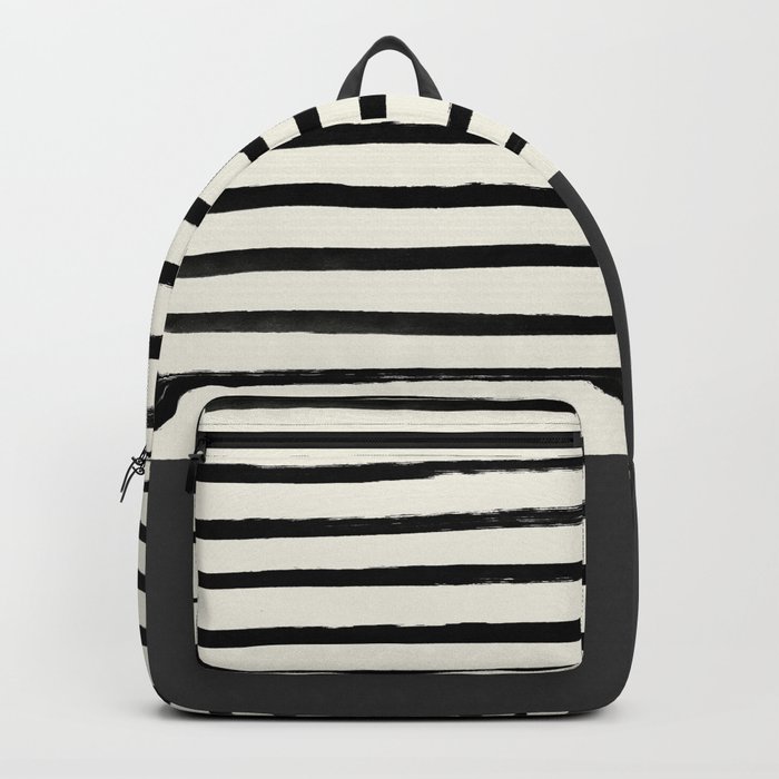 Charcoal Gray x Stripes Backpack