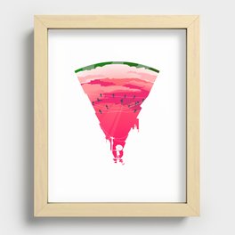 Melon rain - Summer in the city Recessed Framed Print