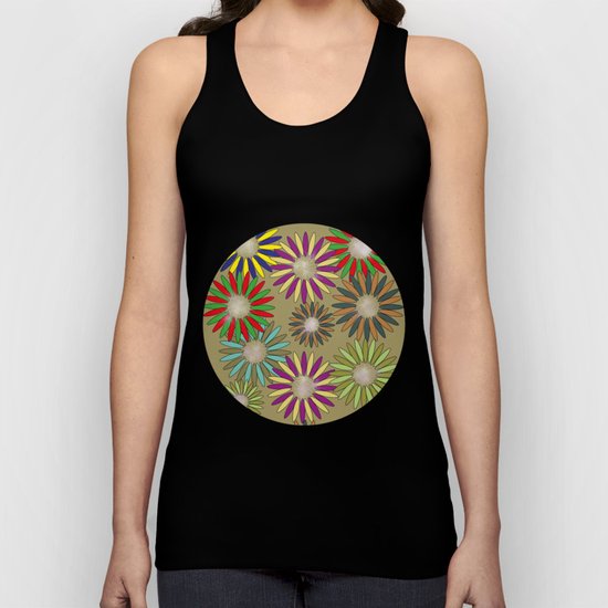 Floral healing meditation Unisex Tank Top