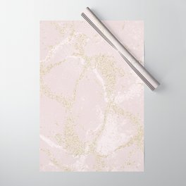 Elegant modern blush pink gold pastel marble Wrapping Paper