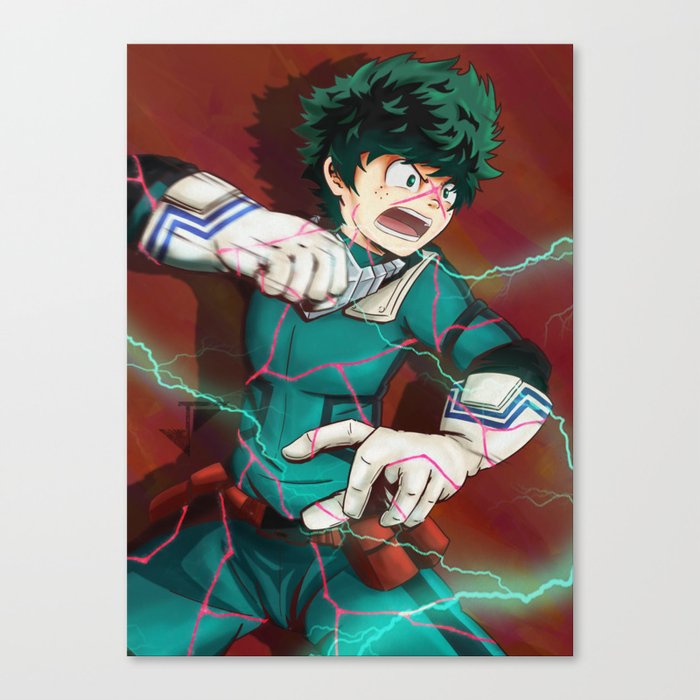 Deku One For All Full Cowl Canvas Print By Jhincx Faust Society6
