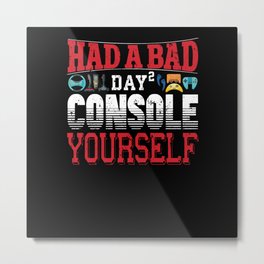 Console Gamer Gaminf Shirt Design Metal Print | Graphicdesign, Controller, Computergame, Gift, Hobby, Presentidea, Videogames, Console, Game, Gamer 