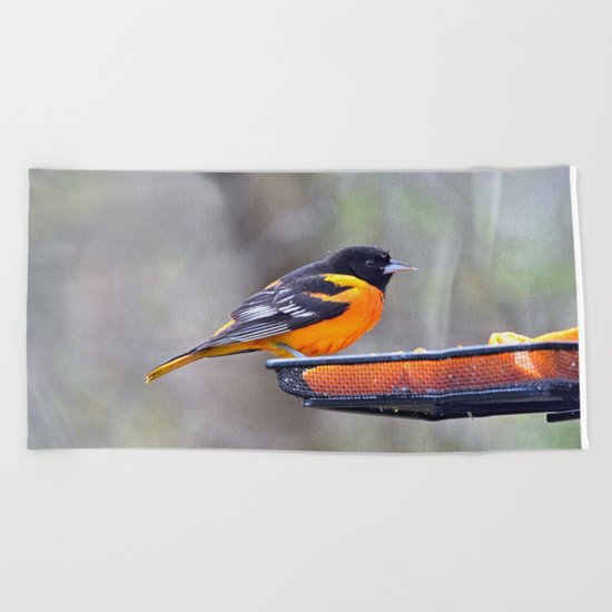 Oranges for the Oriole Beach Towel