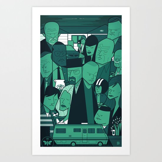 Breaking Bad (green version) Art Print