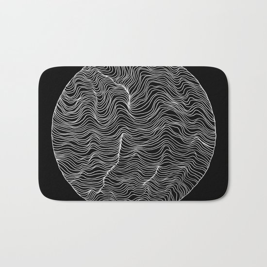 Inverted Waves Bath Mat