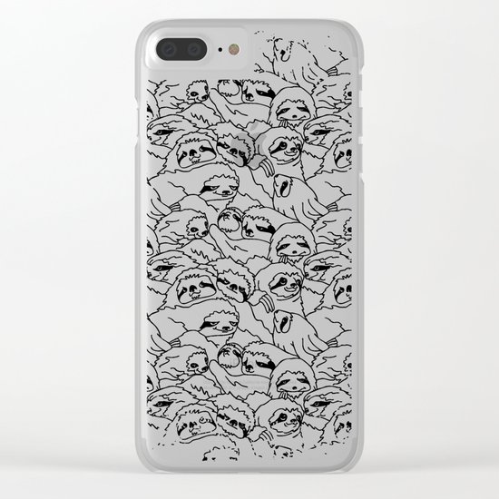 Oh Sloth Clear iPhone Case