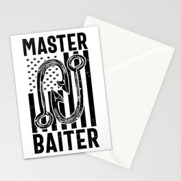 Master Baiter Fishing Stationery Card