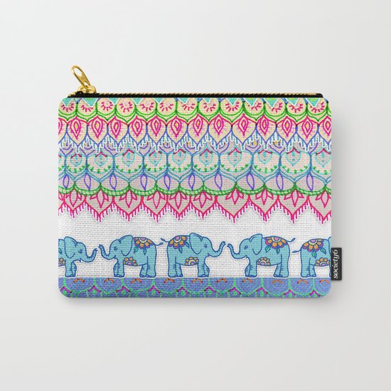 Tiny Circus Elephants Carry-All Pouch