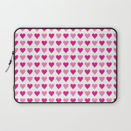 Pink Hearts No. 1 | Heart Pattern | Love Hearts | Patterns | Love | Romance | Valentines Laptop Sleeve