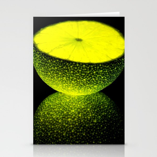Neon Lime Stationery Cards