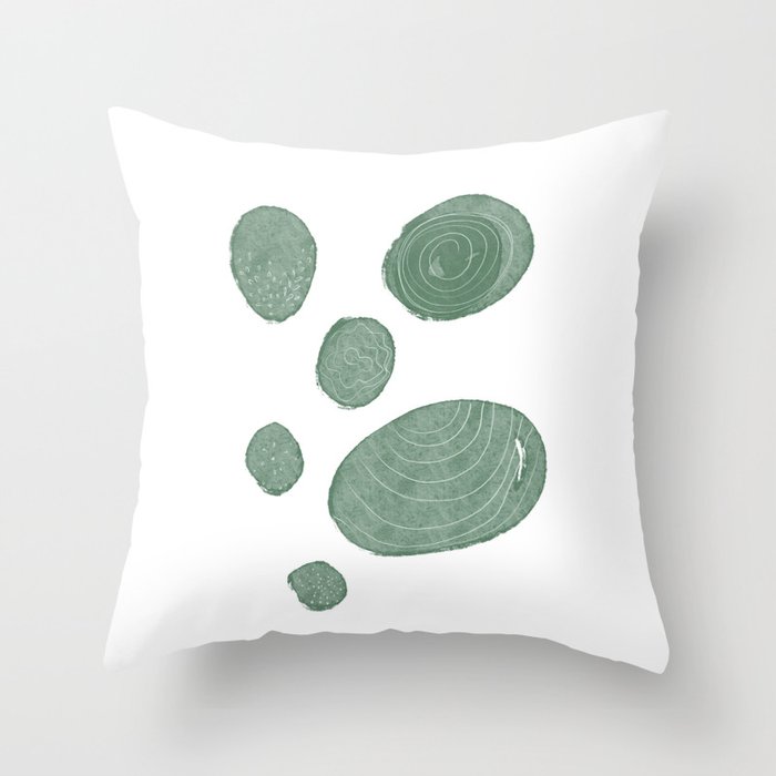 The Season of Beginnings 2 - Minimal Abstract Painting Throw Pillow