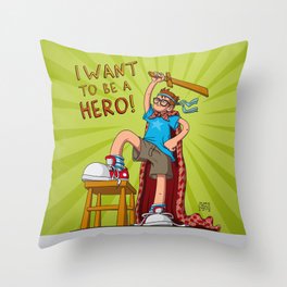 Hero Boy Throw Pillow