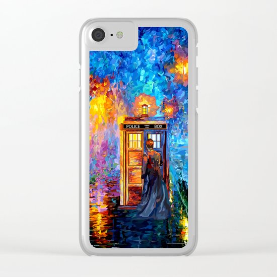 The 10th Doctor who Starry the night Art painting iPhone 4 4s 5 5c 6 7, pillow case, mugs and tshirt Clear iPhone Case
