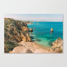 Beach Aerial in Portugal Canvas Print
