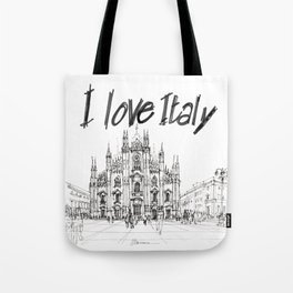 Duomo di Milano - schizzo Tote Bag