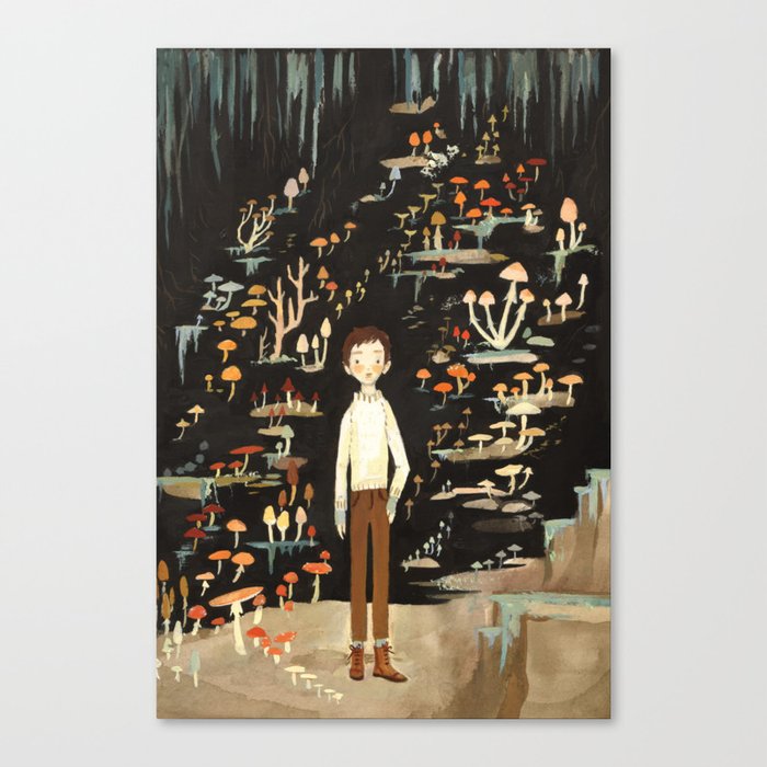 Ivo & His Mushrooms Canvas Print