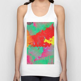 Abstract Paint Gradient Tank Top