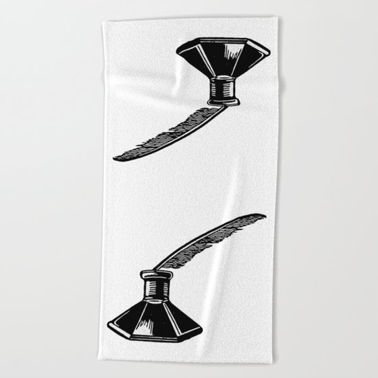 Ink bottle Beach Towel