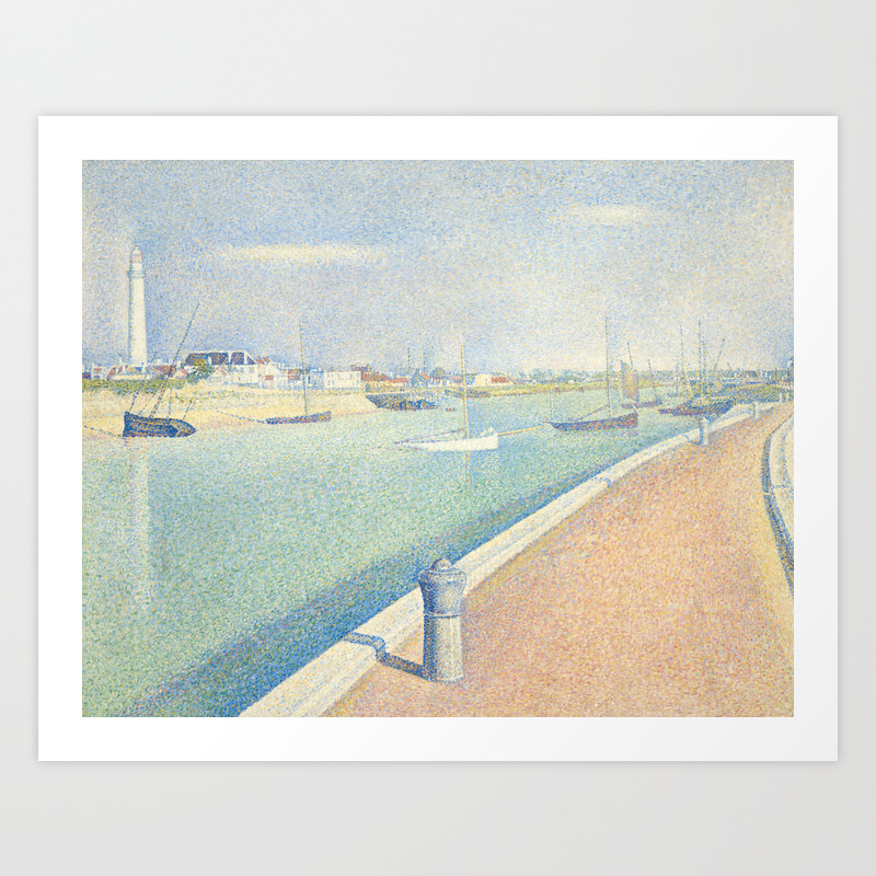 The Channel Of Gravelines Georges Seurat Art Print By Fineearthprints Society6