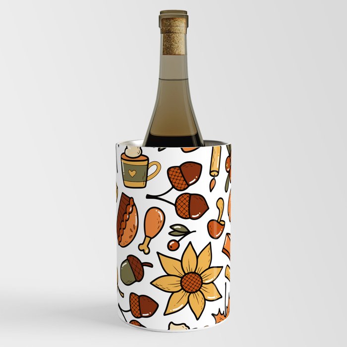 Thanksgiving Pattern Wine Chiller