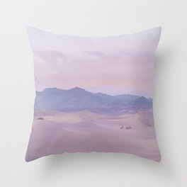Pink Desert Sunset Throw Pillow
