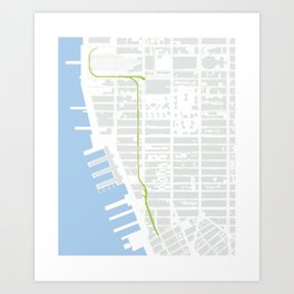 Highline New York Art Print