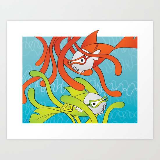 Hide and Seek Art Print
