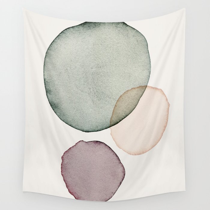 calm Wandbehang | Gemälde, Aquarell, Abstrakt, Minimal, Minimalism, Warm, Watercolour, Texture, Organic