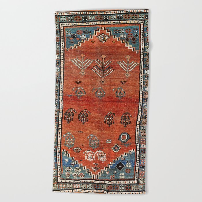 Bakhshaish Azerbaijan Northwest Persian Carpet Print Beach Towel