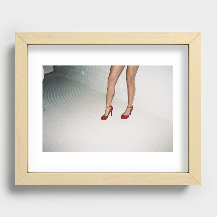 Just Legs and The Red Stiletto's Recessed Framed Print