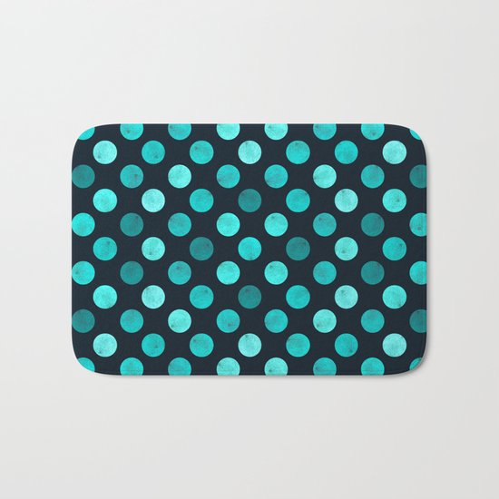 Watercolor Dots Pattern IV Bath Mat