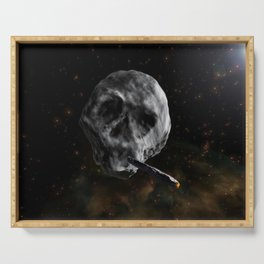 Skull Asteroid with Astro Blunt , Infinite Plane Society Serving Tray