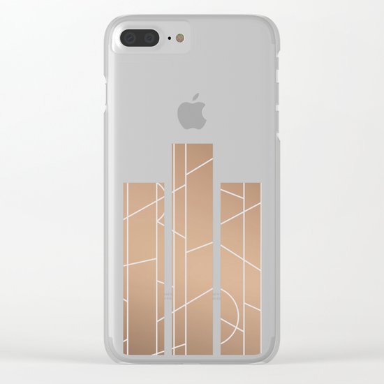 Patternbronze #3 Clear iPhone Case