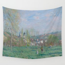 Claude Monet - Printemps à Vétheuil (1880) Wall Tapestry