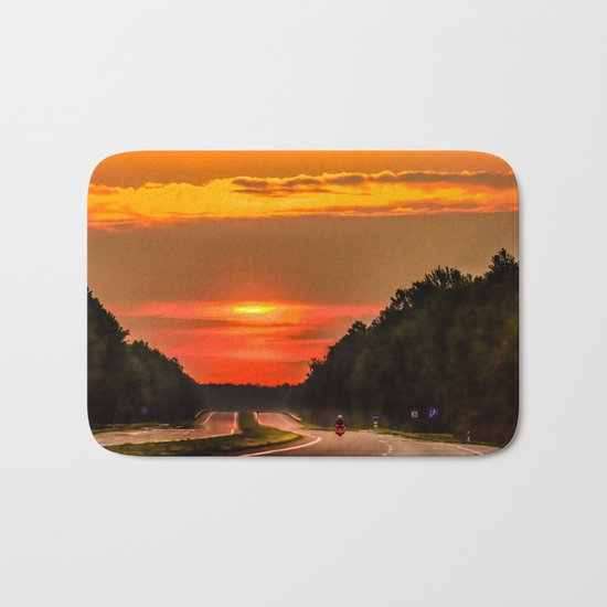 Road to the sun Bath Mat