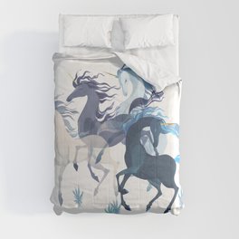 Running Unicorns Comforter