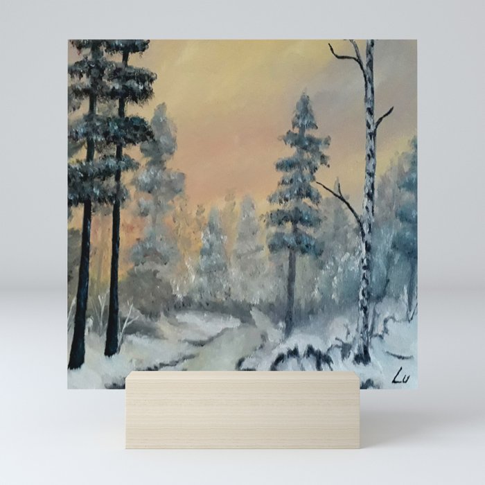 Winter Woods Luna Smith Scottish Art Oil Painting Luart