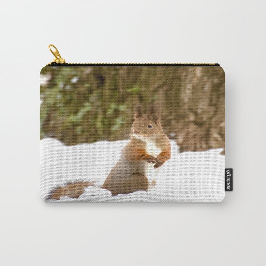 Cute Squirrel In The Forest Carry-All Pouch