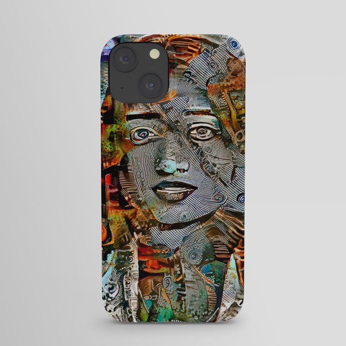 Rusty Girl - Industrial AI-Generated Art iPhone Case