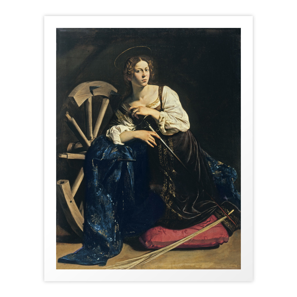 Caravaggio - Saint Catherine Of Alexandria Art Print by fineartpaintings