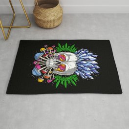 Psychedelic Skull Area & Throw Rug