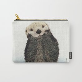 Painted Otter Reflections Carry-All Pouch
