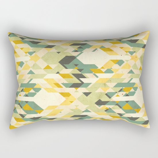 des-integrated tartan pattern Rectangular Pillow