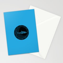 Engraved Shark Stationery Cards
