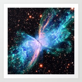 Butterfly Nebula Art Print