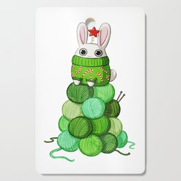 Bunny Christmas Tree Cutting Board