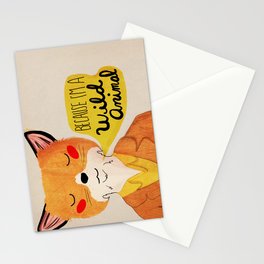 Because I'm a Wild Animal Stationery Cards