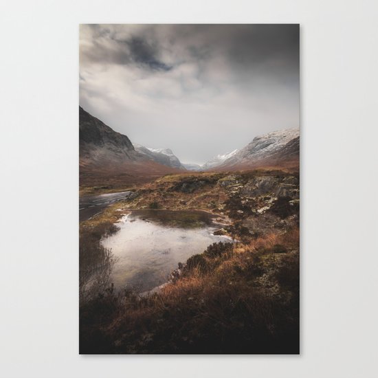 Frozen Mountains Canvas Print